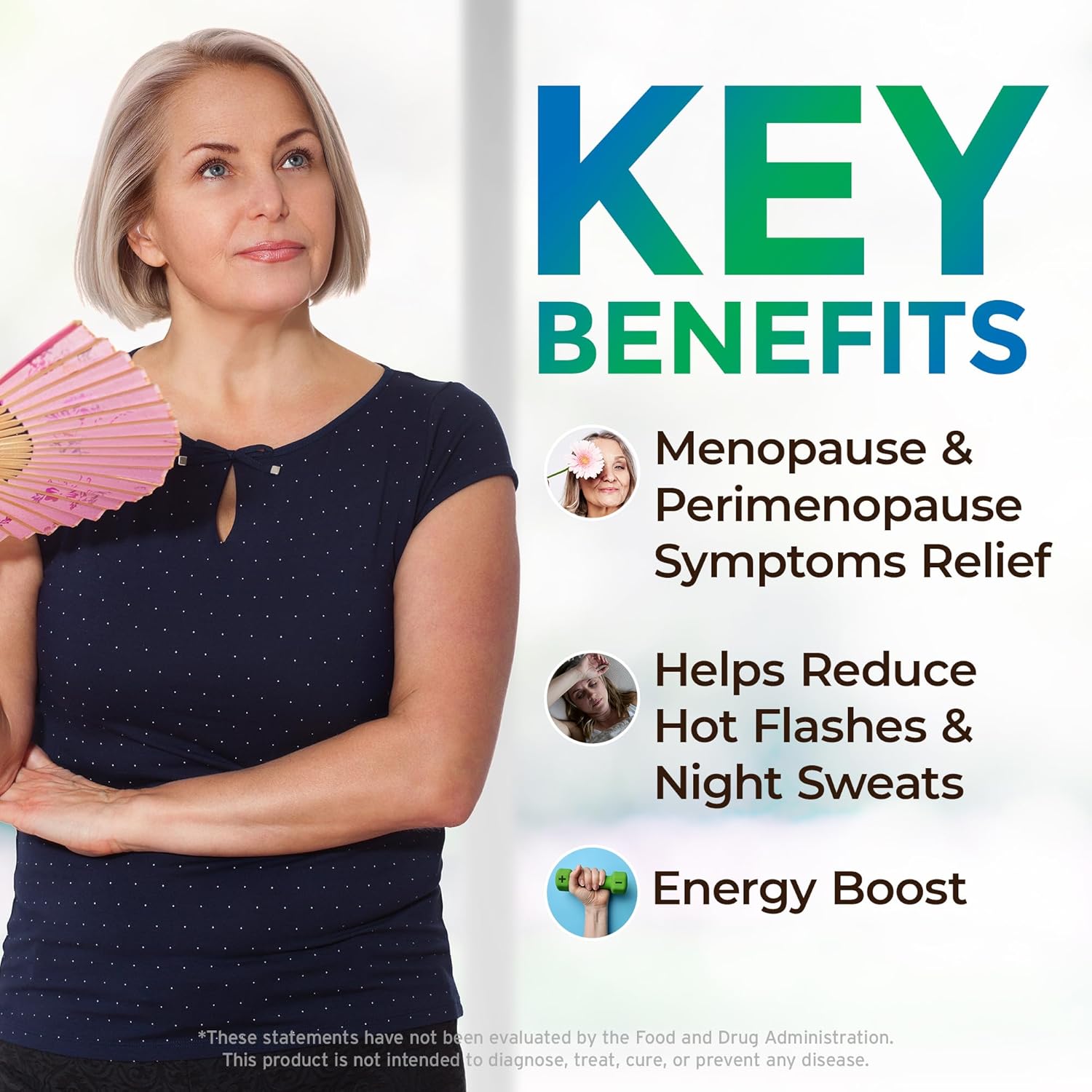 UltaLife Her Harmony Menopause Supplements for Women - Hot Flashes Menopause Relief & Hormone Balance for Women - Contains Black Cohosh, Dong Quai, Red Clover & More - Estrogen Free - 60 Capsules