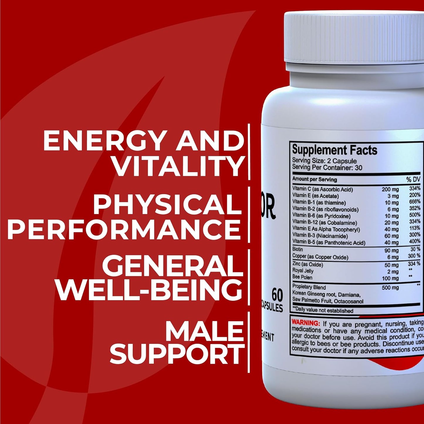 Hallprost Ultra & Hallvigor 120 Cap - Dietary Supplement for Men - Pygeum, Pumpkin Seeds, Prostate Formula - Energy Supplements