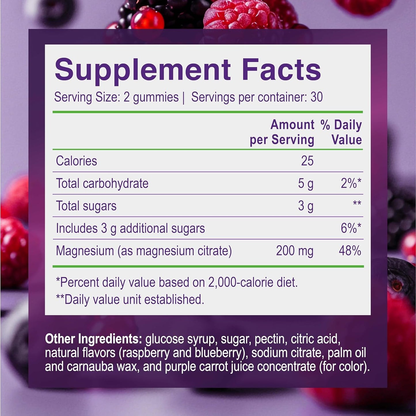 Premium Magnesium Citrate Gummies for Adults and Children - 200 mg Calm Magnesium Gummies for Sleep, Relaxation, Stress Relief, Brain Support, Migraine Relief for Women, Men, Kids