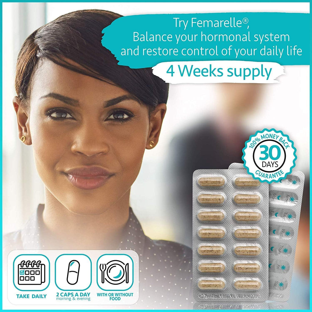 Femarelle® Rejuvenate – Perimenopause Supplement for Woman – Wellbeing Support – Hormone-Free, with DT56a, Flaxseed, Biotin, & Vitamin B2 – Mood, Energy & Skin Wellness – 56 Capsules (1 Month Supply)