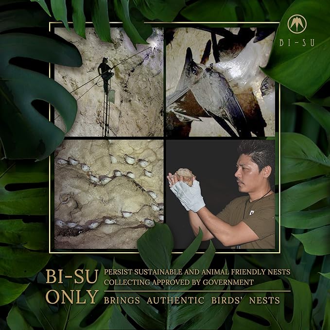 BI-SU Extract Powder Stick | with Natural Swiftlet Nests Extract, Collagen Peptides, Sialic Acid, Nourishes Skin, Body, Anti-Aging Japanese Beauty, Healthy Supplement, 30 PCS, 3.92kcal, 1g per Sachet