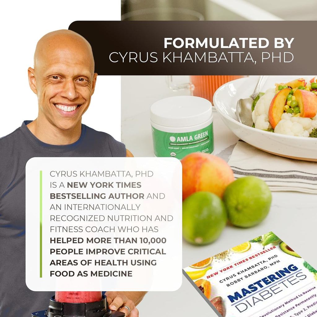 Amla Green Organic Ground Superfood Coffee, Medium Roast Gourmet Coffee with Antioxidant Rich Indian Gooseberry, 100% Arabica Specialty Coffee, 16 Oz