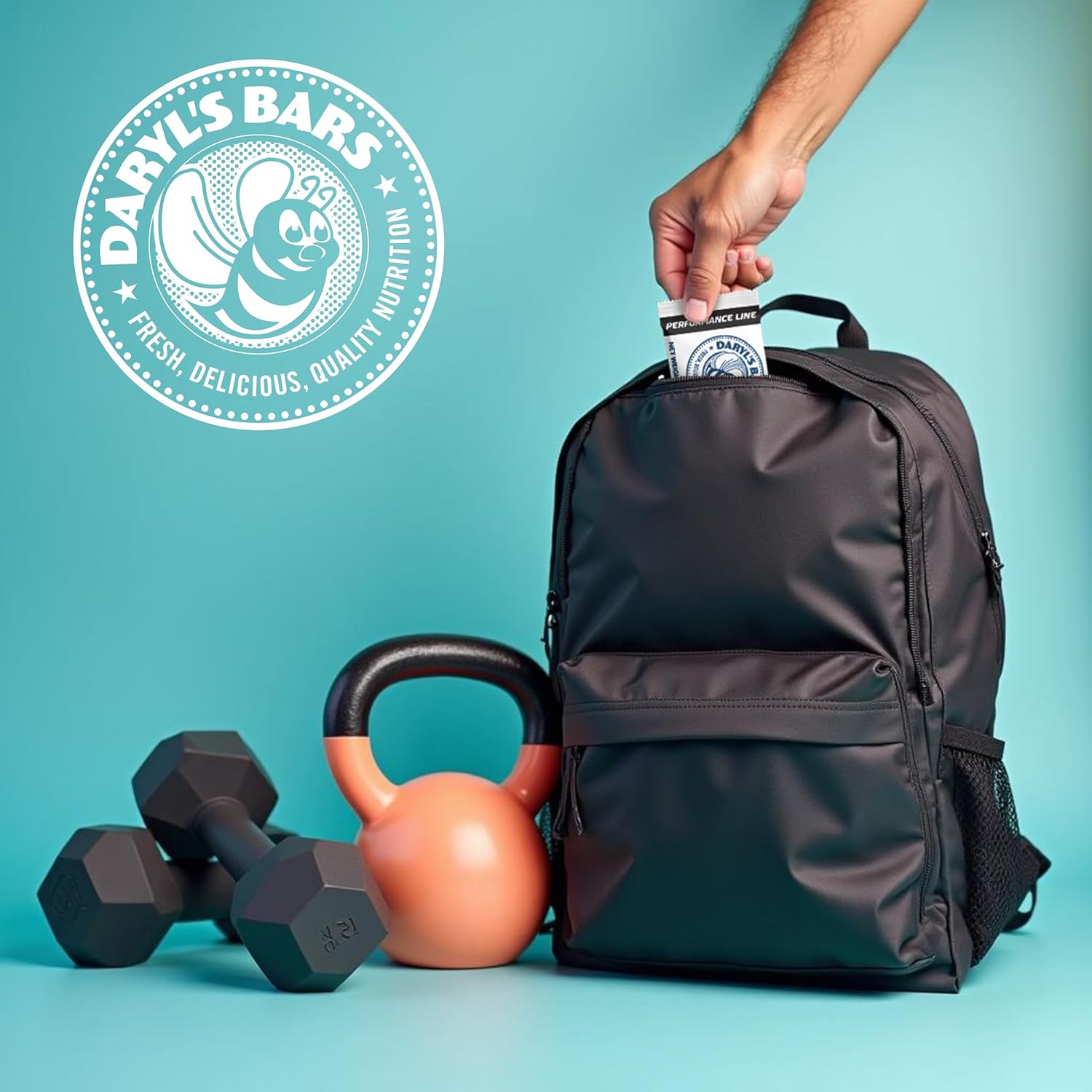 Daryl's Bars, Double Chocolate Brownie On the Go Whey Protein Bars, Gluten Free, Protein Snack, Meal Replacement, Pack of 2