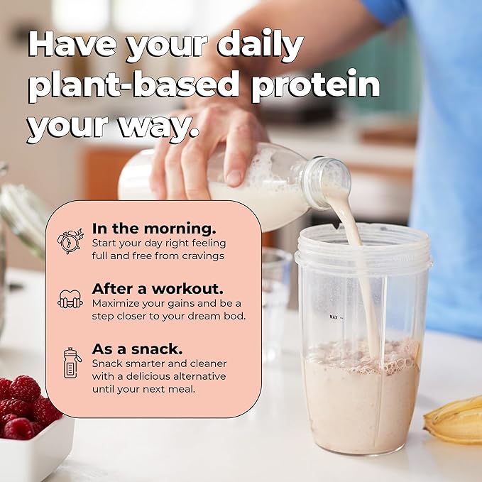 Future Kind Vegan Protein Powder, Vanilla, Pea Plant Protein for Lean Muscle with Iron & Fiber, Whey-Free, Sugar-Free, Soy-Free, Non-Dairy (34 Servings)