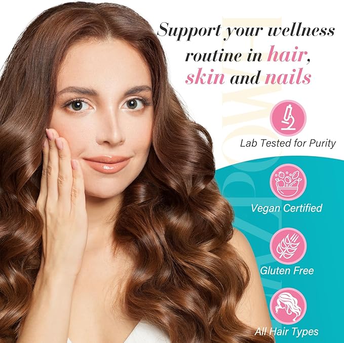 Biotin Gummies -Hair Skin and Nails Vitamins for Men & Women, Vegan Vitamin B7, Supports Hair Growth and Stronger Nails,60 Day Supply-Strawberry-2 Pack