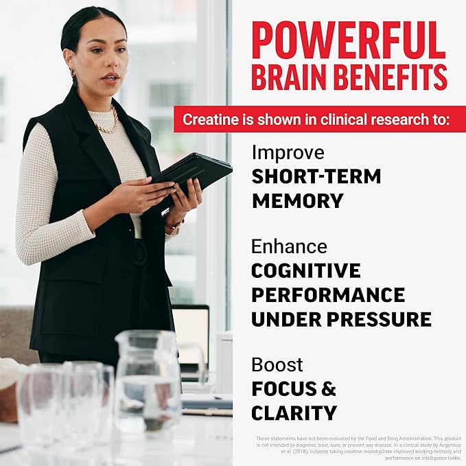 Force Factor Creatine Monohydrate Gummies, 5g Dose for Men & Women to Support Muscle, Strength, Recovery, Cognitive Health & Memory, Blue Raspberry, 150 Gummies