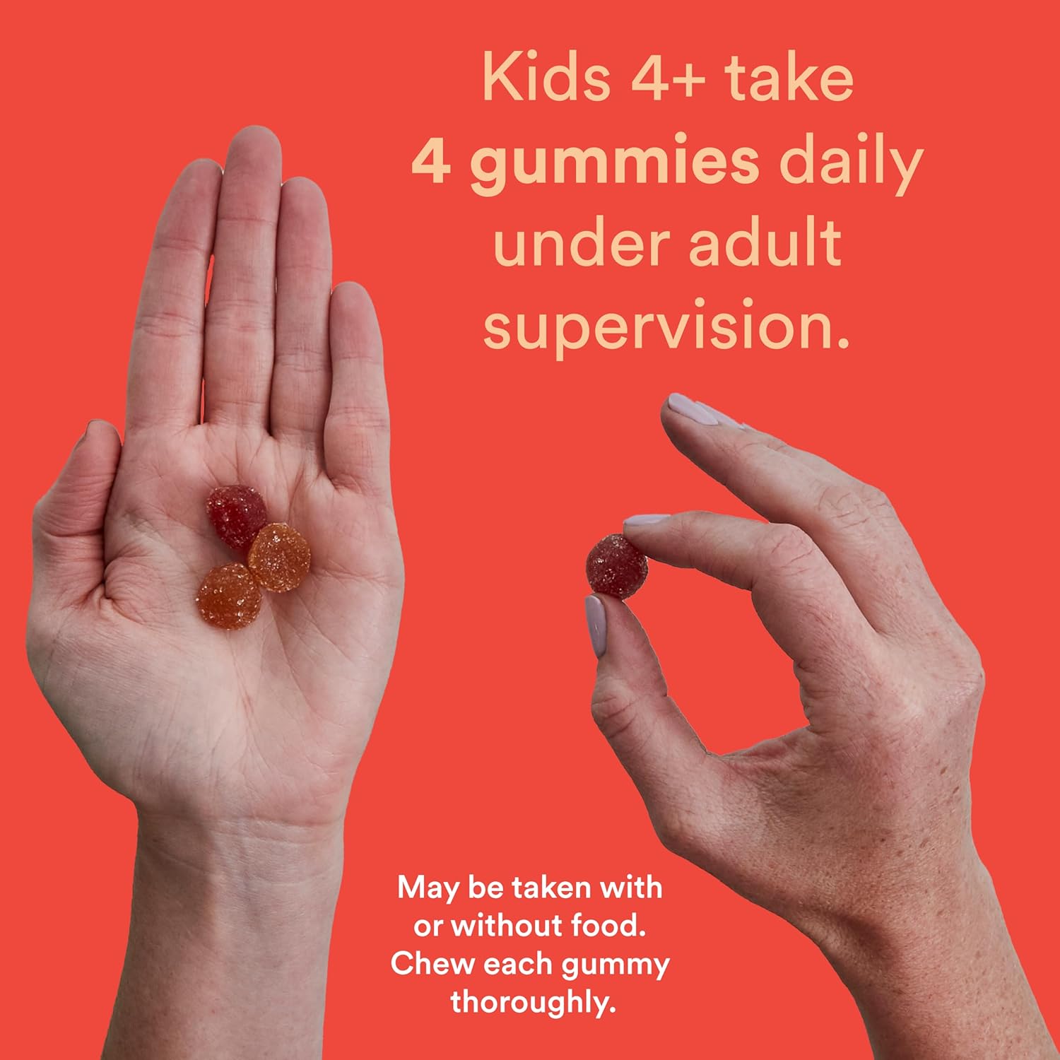 SmartyPants Kids Multivitamin Gummies: Omega 3 Fish Oil (EPA/DHA), Vitamin D3, C, Vitamin B12, B6, A, K & Zinc for Immune Support, Biotin, Grape, Cherry & Berry Flavors, 120 Count (30 Day Supply)