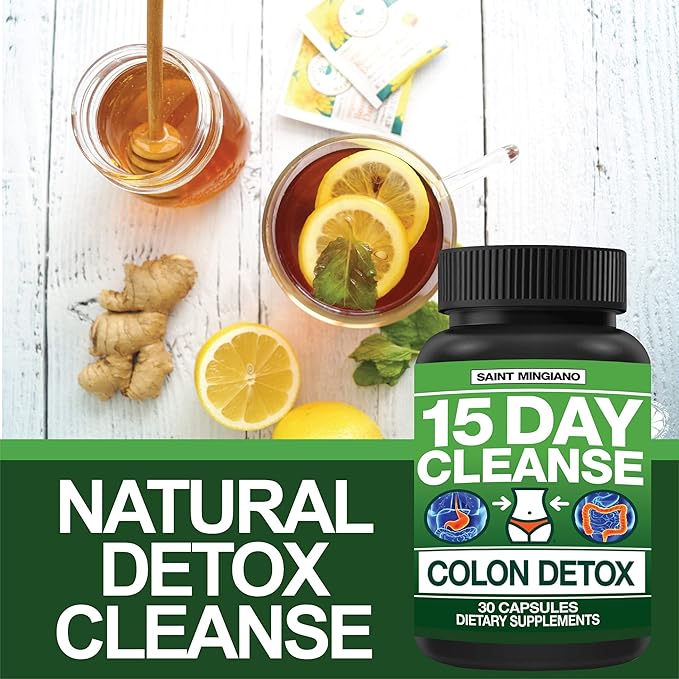 15 Day Cleanse | Colon Detox with Natural Laxative for Constipation & Bloating. 30 Pills to Detoxify & Boost Energy | Extra-Strength Senna Leaf Supplements | Strong for Some People.