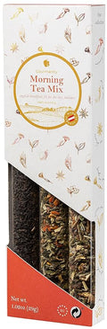 Gourmanity Morning Loose Tea Sampler Gift Set, 3 Flavors to Start your Day the Right Way with Herbal Blend Tea to Balance and Soothe all the Senses, Product of Austria, 1.02oz