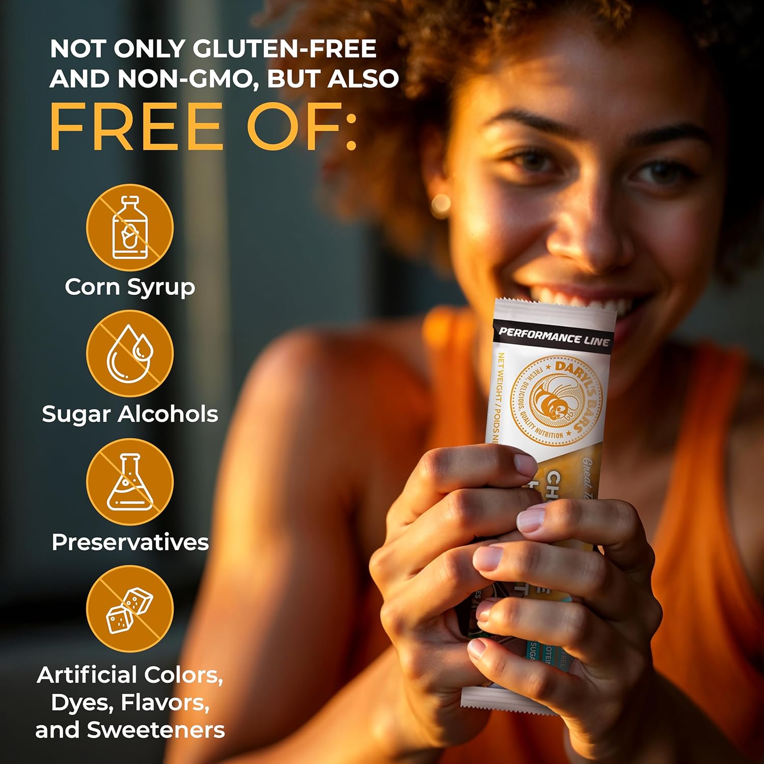 Daryl's Bars, Chocolate Hazelnut On the Go Whey Protein Bars, Gluten Free, 20gr of Protein Snack, Meal Replacement, Pack of 1