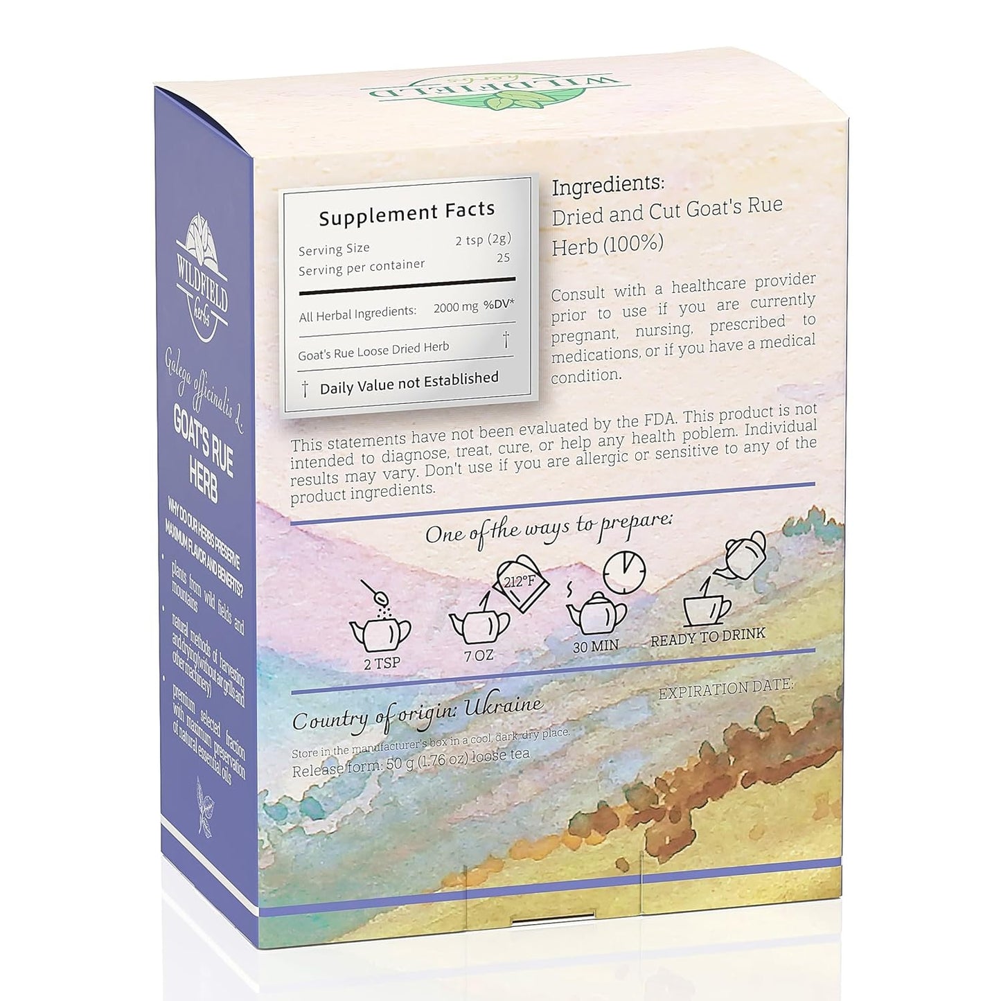 1.8 oz. Goat’S Rue Goat'S Goats Rue Herb Tea (Galega Officinalis L.) - 50 g Herbal Tea French Lilac Ruda De Cabra