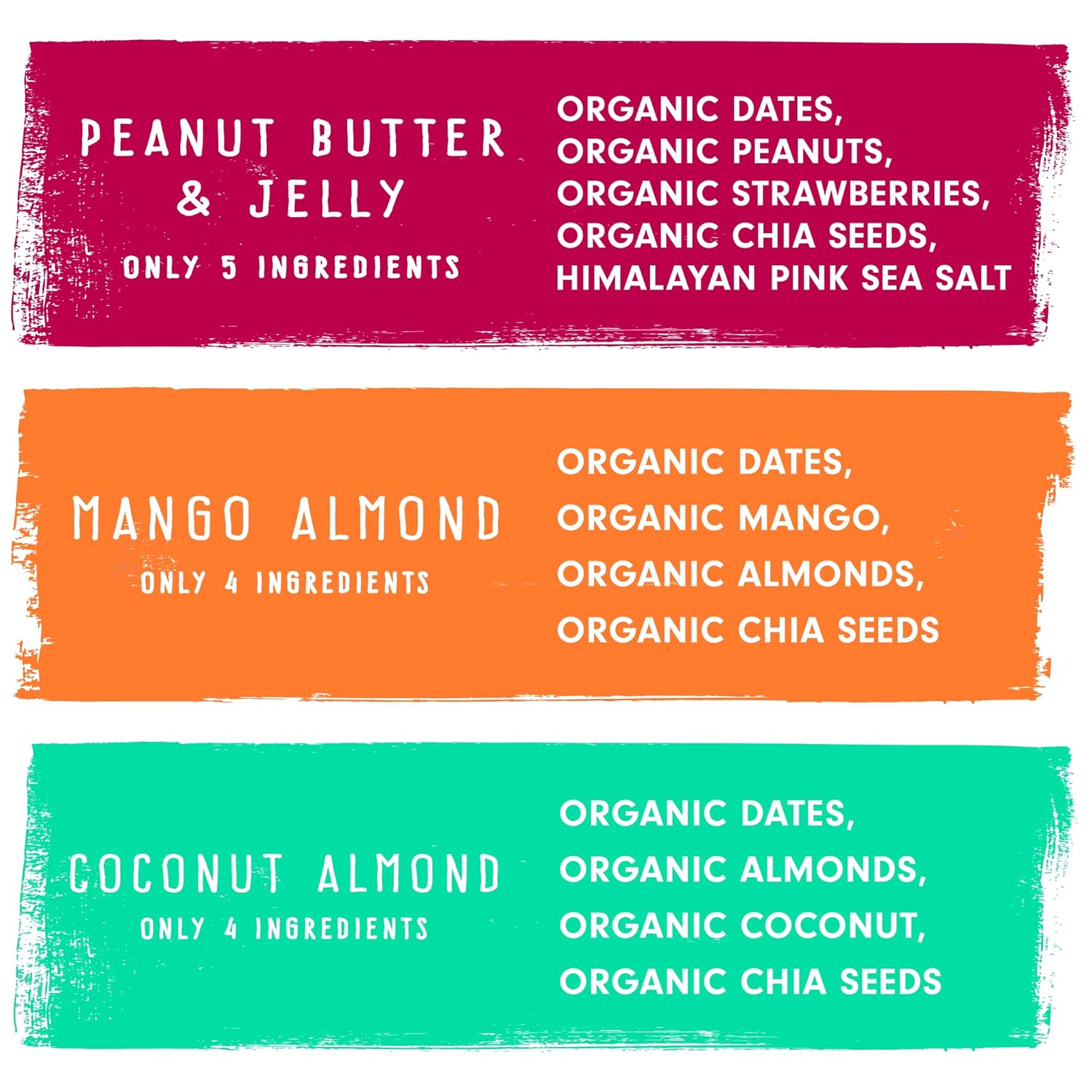 JONESBAR Organic Plant Based Protein Bars | Fruit Lovers Pack | Fruit & Nut Bar, Kosher, Gluten Free, Breakfast Bars, School Snacks, Vegan Snack & Healthy Snacks for Adults and Kids (Pack of 12)