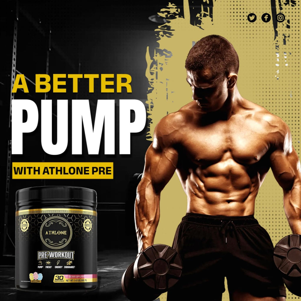 Pre Workout Powder Blue Raspberry Performance Blend- Energy with Caffeine, L-Citrulline, Beta Alaline, Himalayan Pink Salt - No Artificial Dyes (30 Servings)