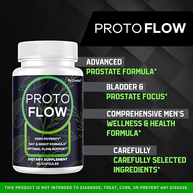 LIVORKA Proto Flow - Proto Flow Support, ProtoFlow, ProtoFlow Reviews, ProtoFlow Formula, Proto Flow Capsules, Proto Flow Supplement, Proto Flow Pills, 60 Capsules for 1 Month