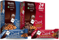 NuGo Dark Variety - Pretzel w/Sea Salt 12 bars & New! Chocolate Almond w/Sea Salt 12 bars, 12g Protein Bar, Vegan, Gluten Free, Non-GMO, Kosher Pareve, 24 count