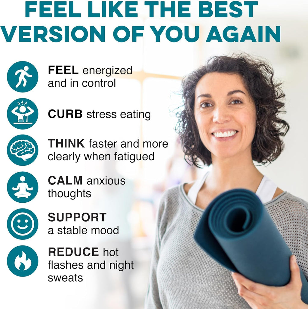 Nugenix for Women Balance - Hormone Balance for Women, Boost Energy, Improve Focus & Mental Clarity, Restore Hormonal Balance, Menopause, Ashwagandha KSM-66, Turmeric, Vitamin D, DIM, 60 Count