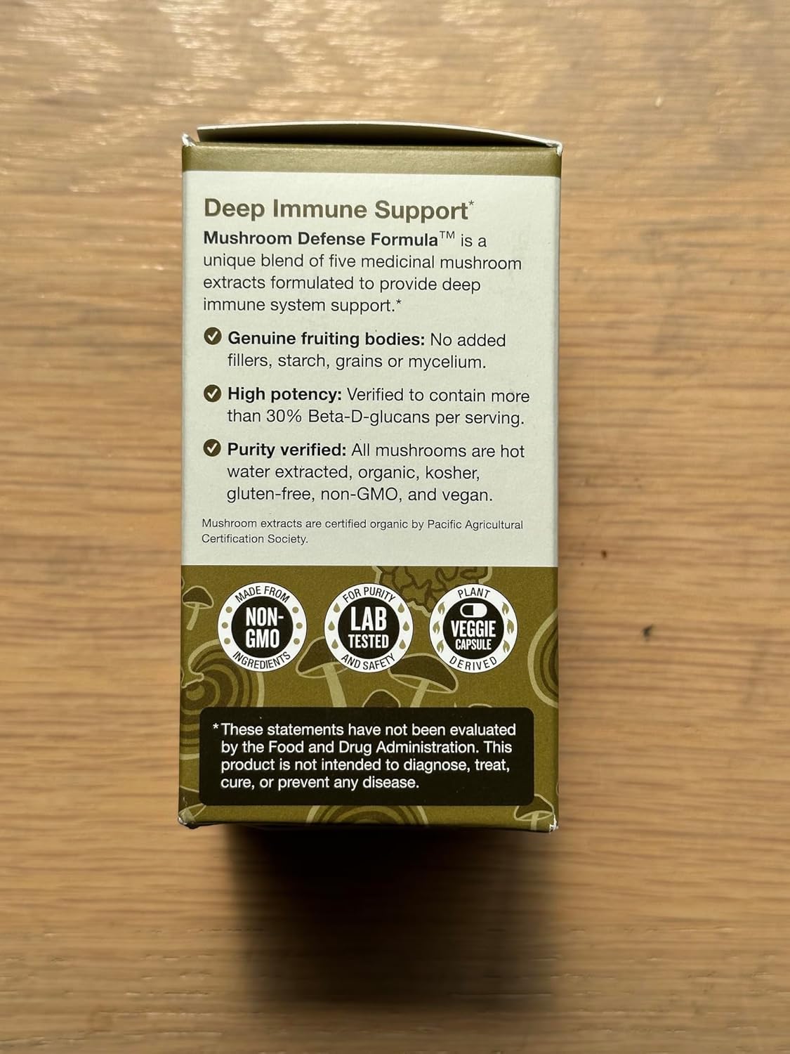 DailyNutra Mushroom Defense Formula - Immune Support Supplement | Organic Mushrooms, Hot Water Extracted - Reishi, Chaga, Maitake, Shiitake & Turkey Tail (60 Capsules)