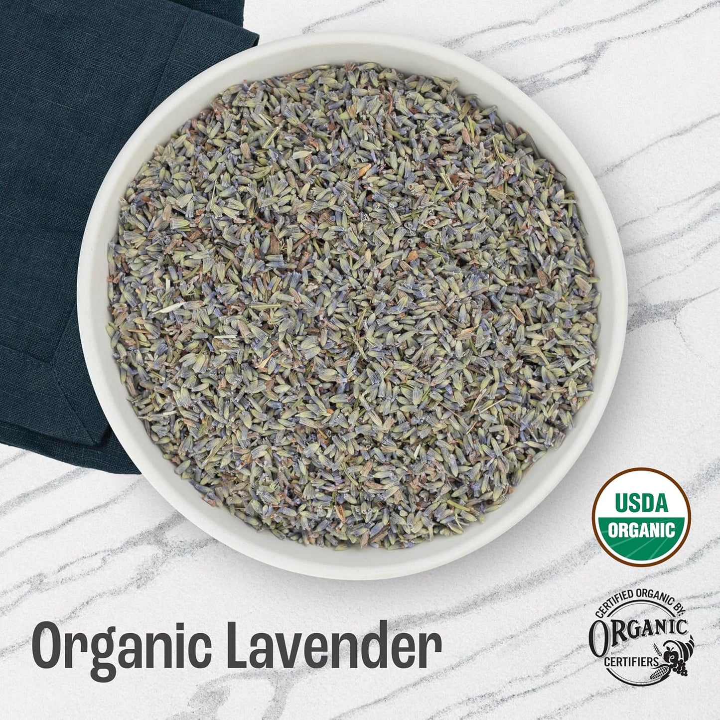 J MAC BOTANICALS, Organic Lavender Buds (32 oz, 2 Pound Bag) Bulk, Dried Flowers, Flower