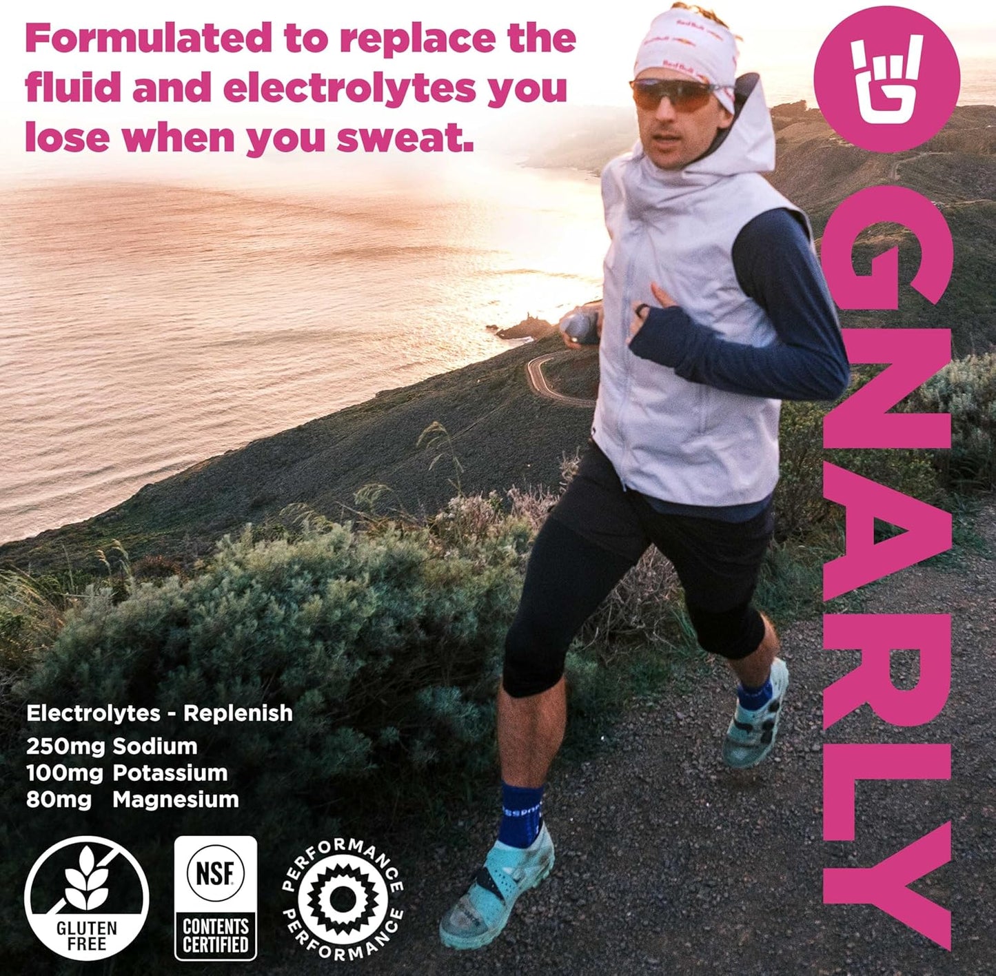 Gnarly Nutrition Hydrate Electrolyte Powder – Raspberry Exercise Hydration Drink Mix – NSF Contents Certified – Electrolyte Solution, Performance & Recovery – Raspberry, 14.10 oz