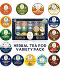 Organic Tea Pods Variety Pack - Assorted Sampler Pack Compatible for Keurig Brewer and Coffee Maker - Earl Grey, English Breakfast, Chai, Chamomile - Herbal Tea Pod for K Cup Keurig Brewing -15 count (Pack of 1) by Teavity