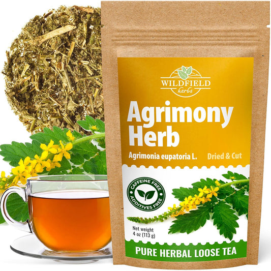4 oz. Agrimony Herb Dried Cut Agrimony Flower Tea (Agrimonia Eupatoria L.) - 113g Agrimonia Herbal Tea Flor De Hierba De San Guillermo