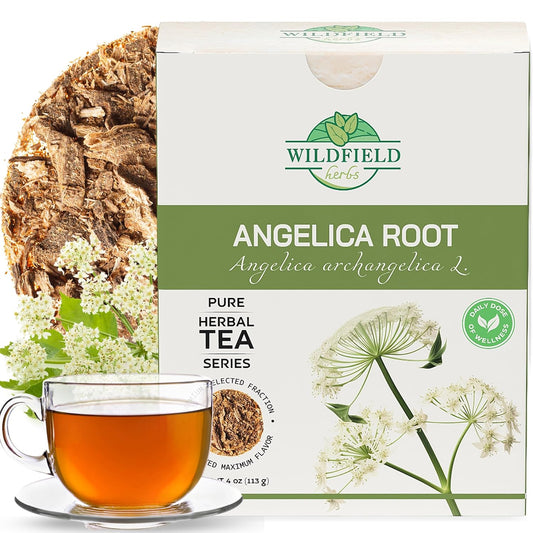 4 oz. Angelica Root Bulk Herb Herbal Tea (Angelica Archangelica) - 113g Herb Tea Raiz De Angelica