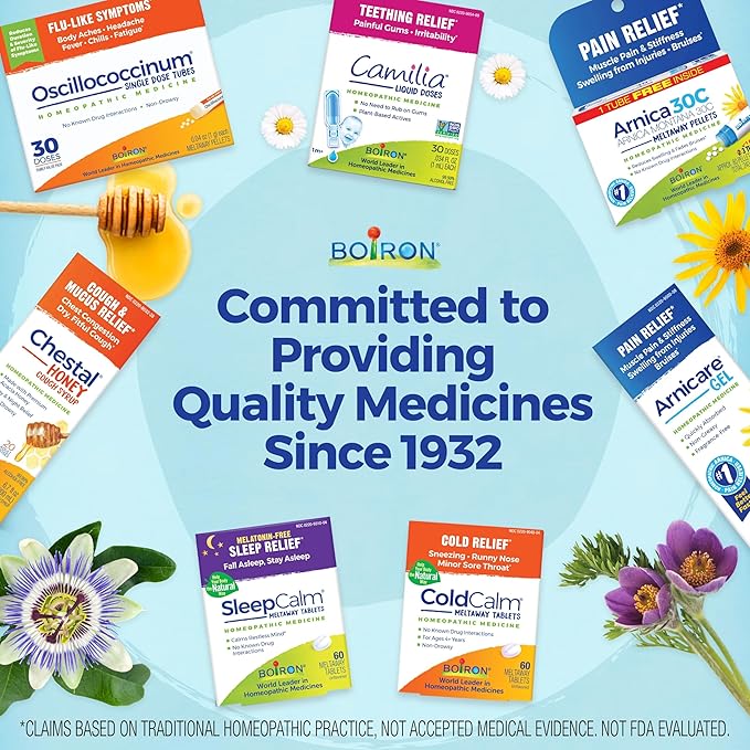 Boiron StressCalm Tablets for Relief of Stress, Anxiousness, Nervousness, Irritability, and Fatigue - 120 Count