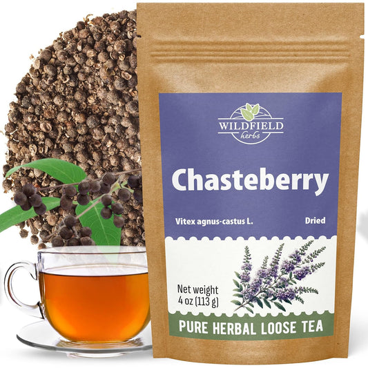 4 oz. Chaste Tree Berry Сhasteberry Tea Chaste Tree Berry Tea Herb (Vitex Agnus-Castus) - 113g Herbal Vitex Sauzgatillo