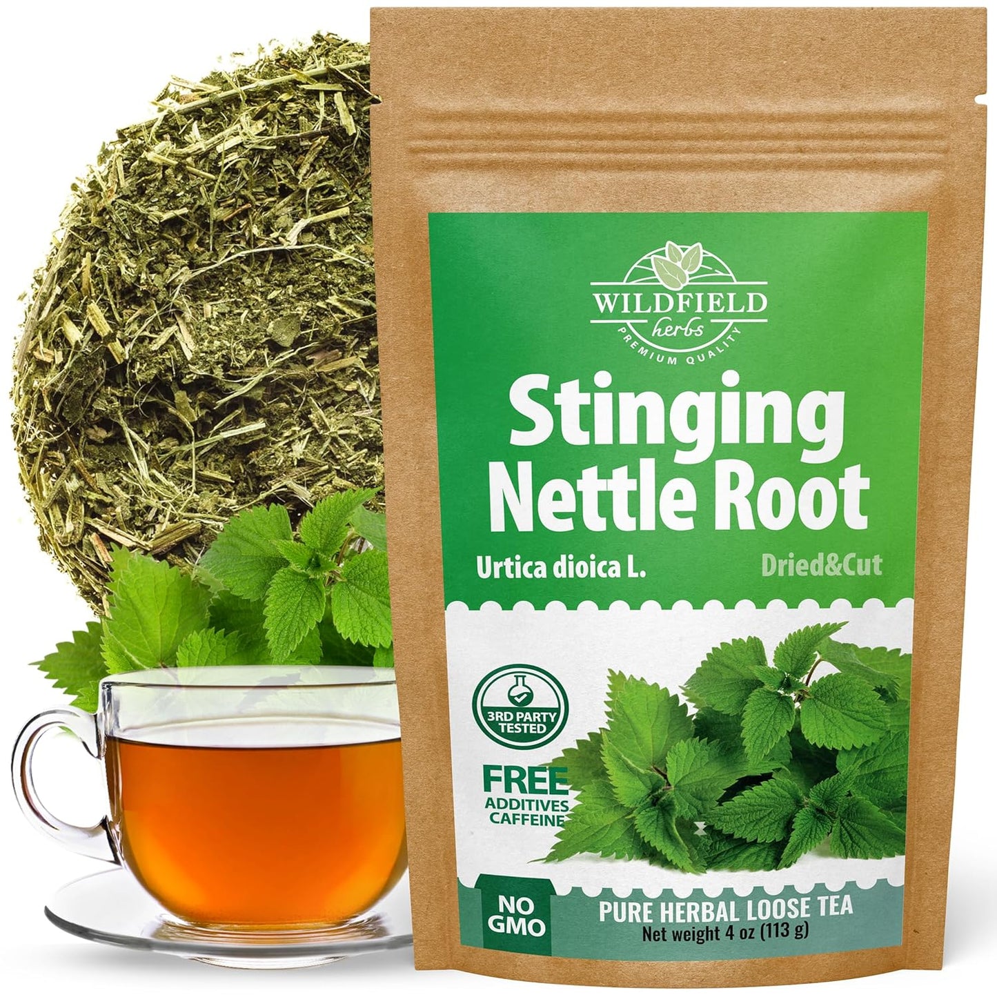4 oz. Nettle Root Dried Stinging Herbal Tea - 113g Stinging Nettle Root Herb Tea Raíz De Ortiga