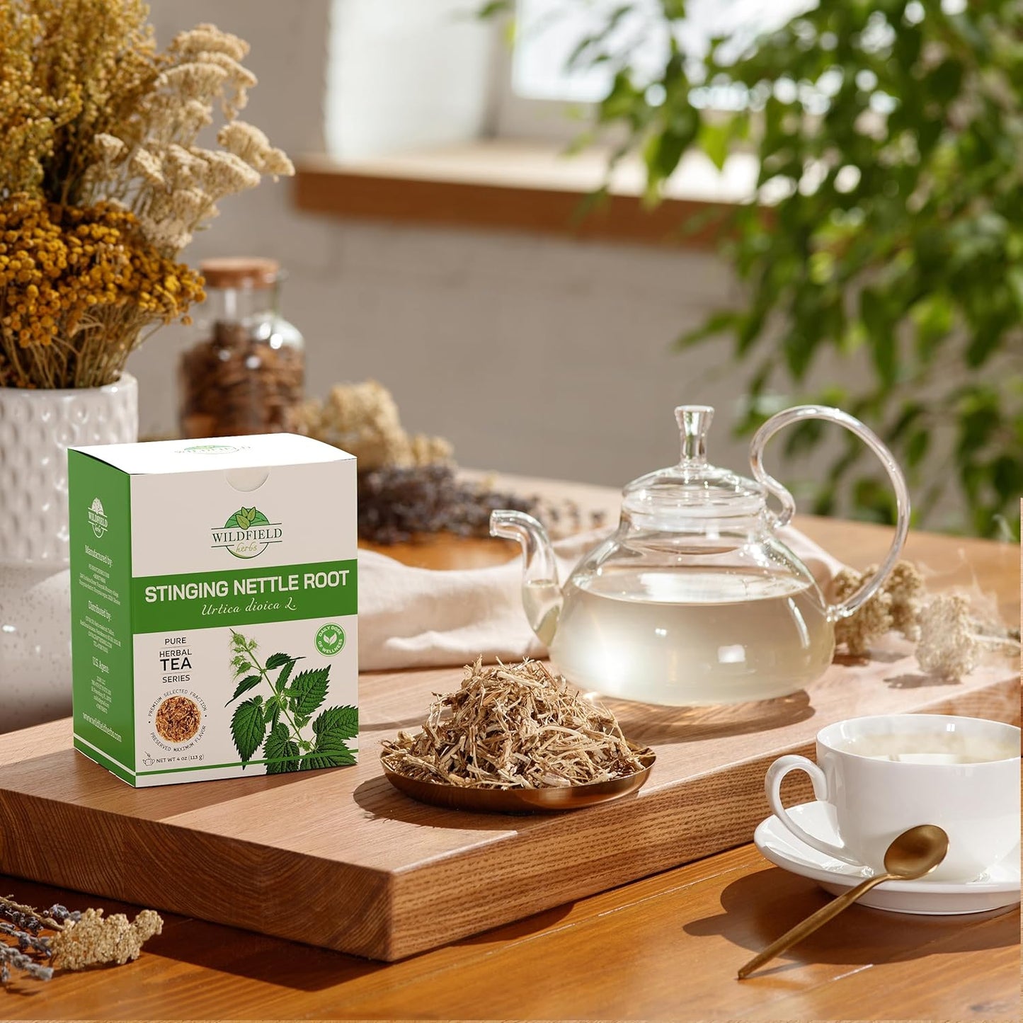 4 oz. Nettle Root Dried Stinging Herbal Tea - 113g Stinging Nettle Root Herb Tea Raíz De Ortiga