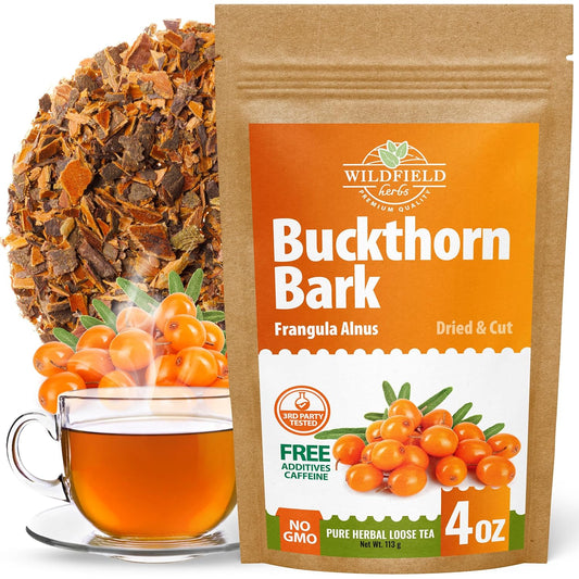 4 oz. Buckthorn Bark Buckthorn Tea Herbal (Frangula Alnus) - 113g Buckhorn Bark Herb Tea Espino Blanco