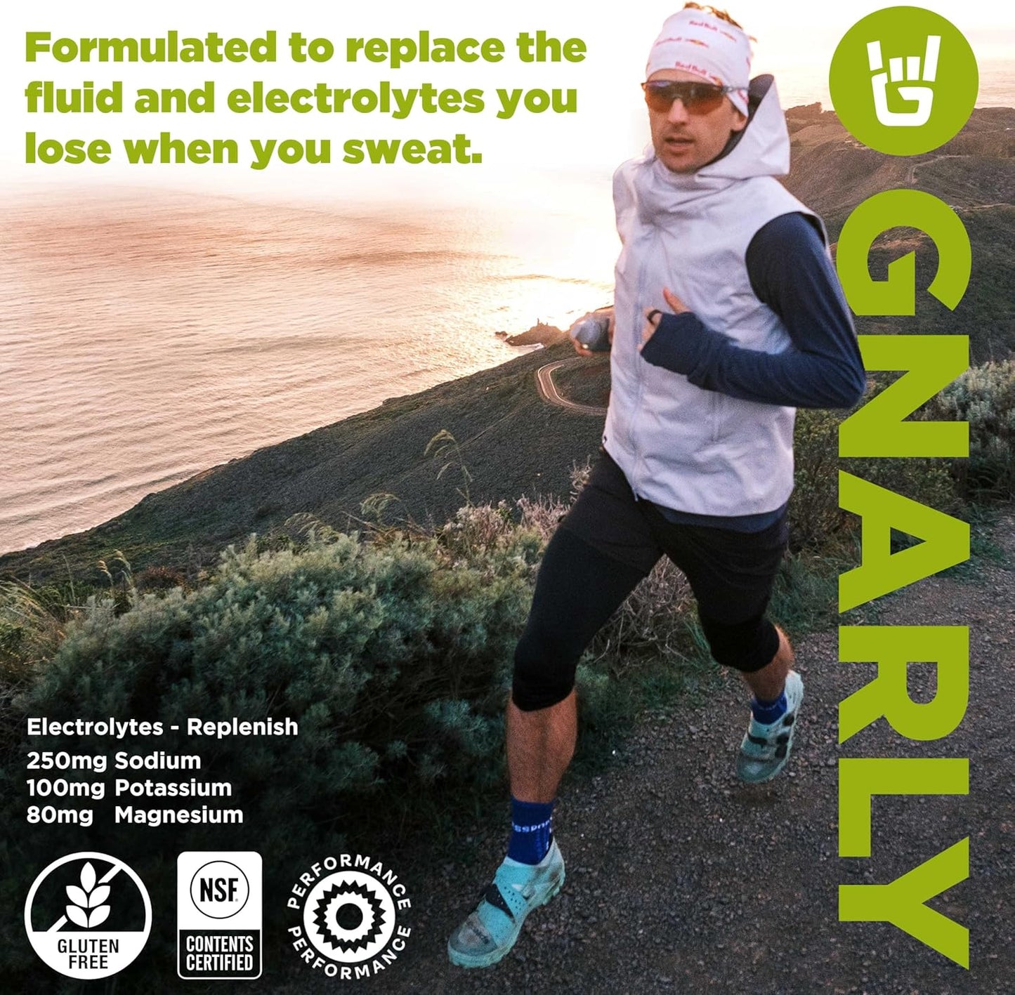 Gnarly Nutrition Hydrate Electrolyte Powder – Salted Margarita Exercise Hydration Drink Mix – NSF Contents Certified – Electrolyte Solution, Performance & Recovery – Salted Margarita, Box of 20 Stick