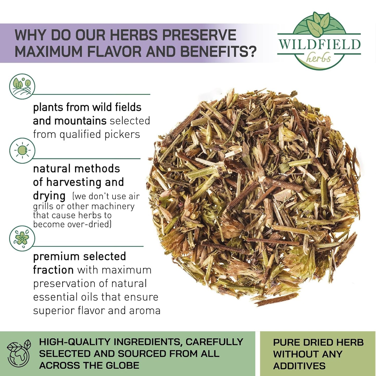 50 Bags Hyssop Dried Herb Hyssop Tea Herbal (Hyssópus Officinális) - 50 Count 1.5 g Tea Bag Herb Hyssops Hissop Hysopp Hisopo