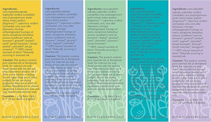 Scentered Aromatherapy Gift Set, Roll On Essential Oil Balms for Sleep, Stress-Relief, Focus, Mood Boost, Calm & Emotional Balance - Relaxing Gifts for Women - Daily Ritual