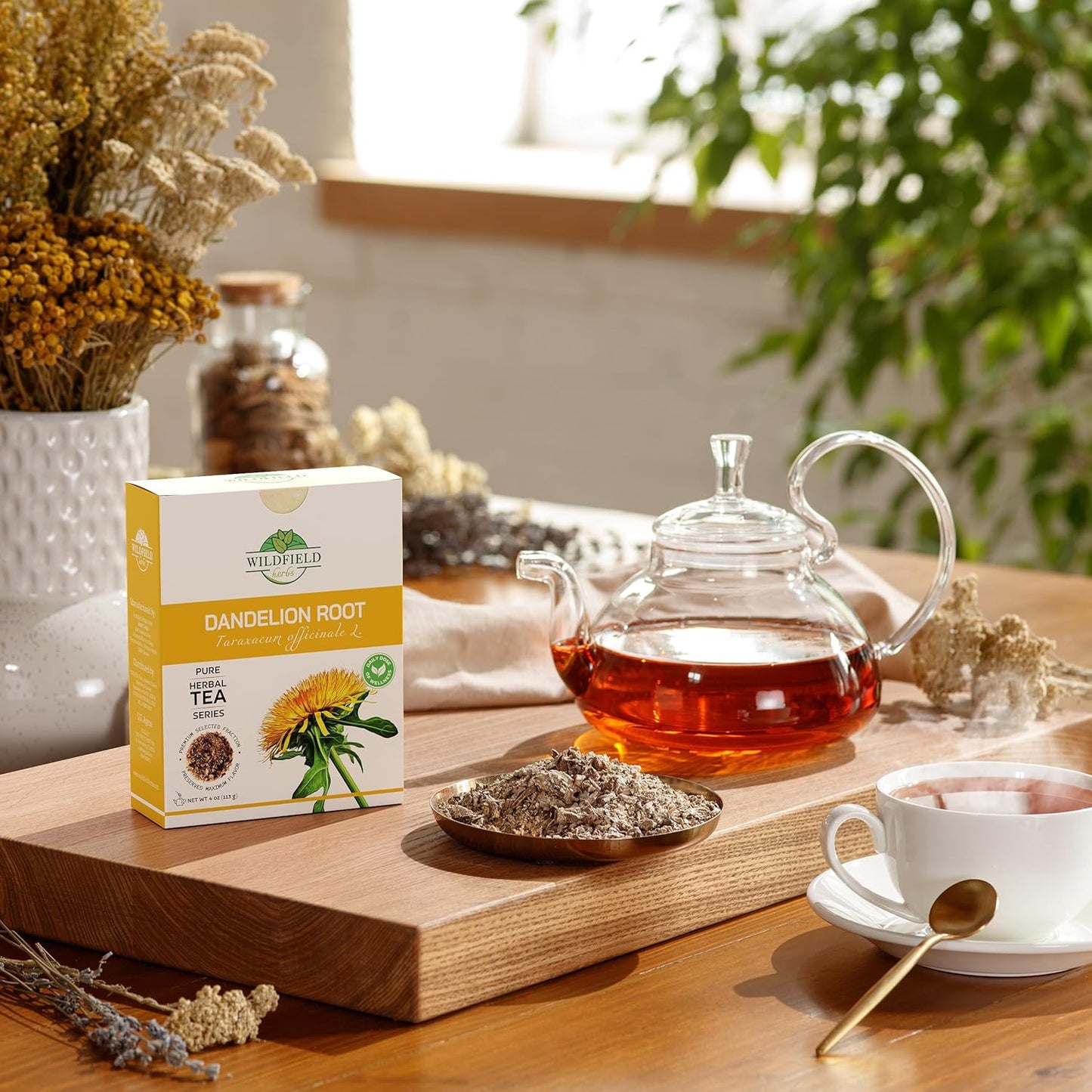 4 oz. Dandelion Root Tea Dandelion Tea Herbal (Taraxacum Officinale) - 113g Herb Raíz De Diente De León