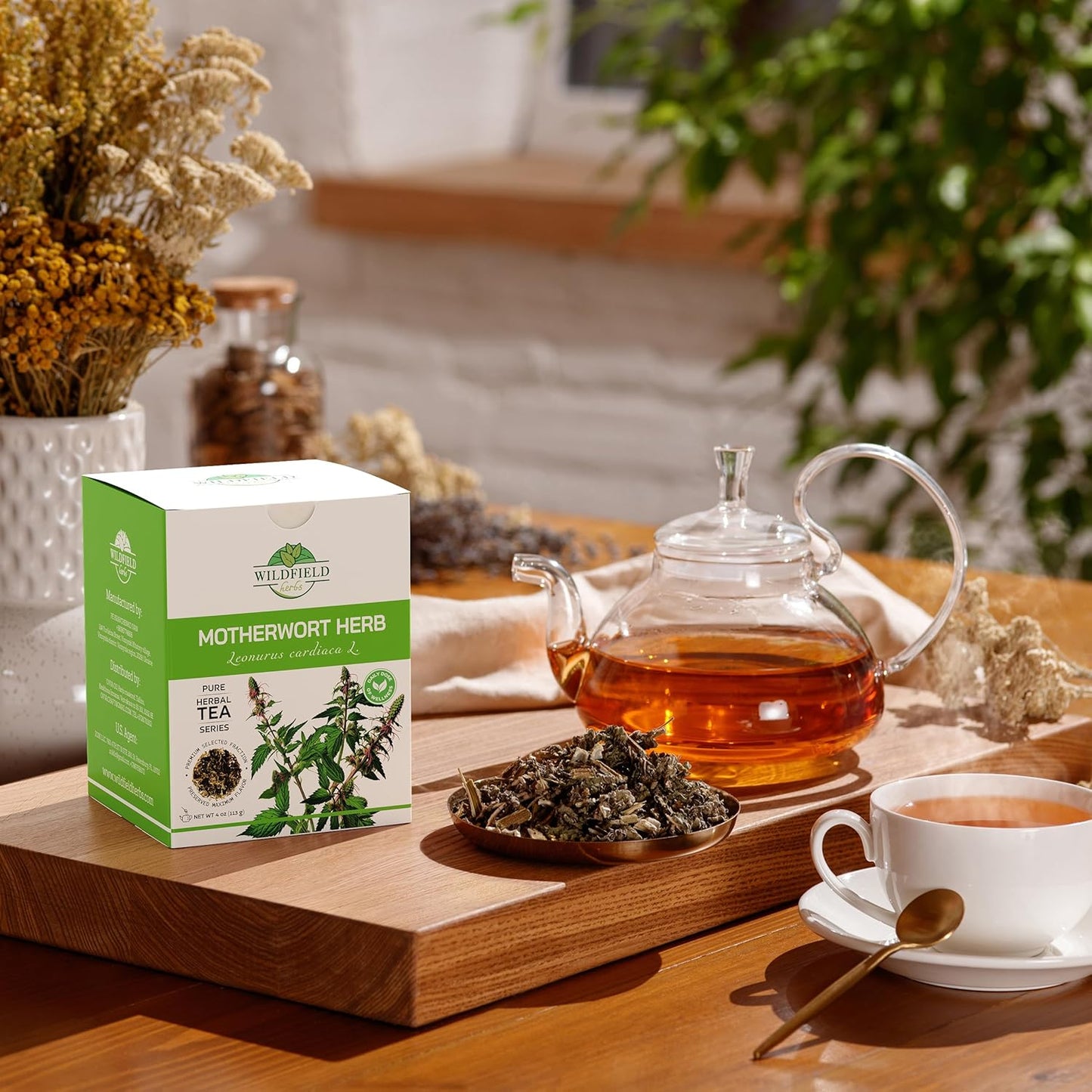 4 oz. Motherwort Tea Dried Motherwort Herb Tea (Leonurus Cardiaca) - 113g Leonurus Cardiaca (Cola De León)