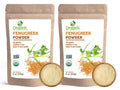 Organic Fenugreek Powder | 16 oz - Pack of 2 | USDA Organics and Non-GMO Verified Project Approved | Product of India | 100% Raw and Natural | Resealable Kraft Bag by SHOPOSR