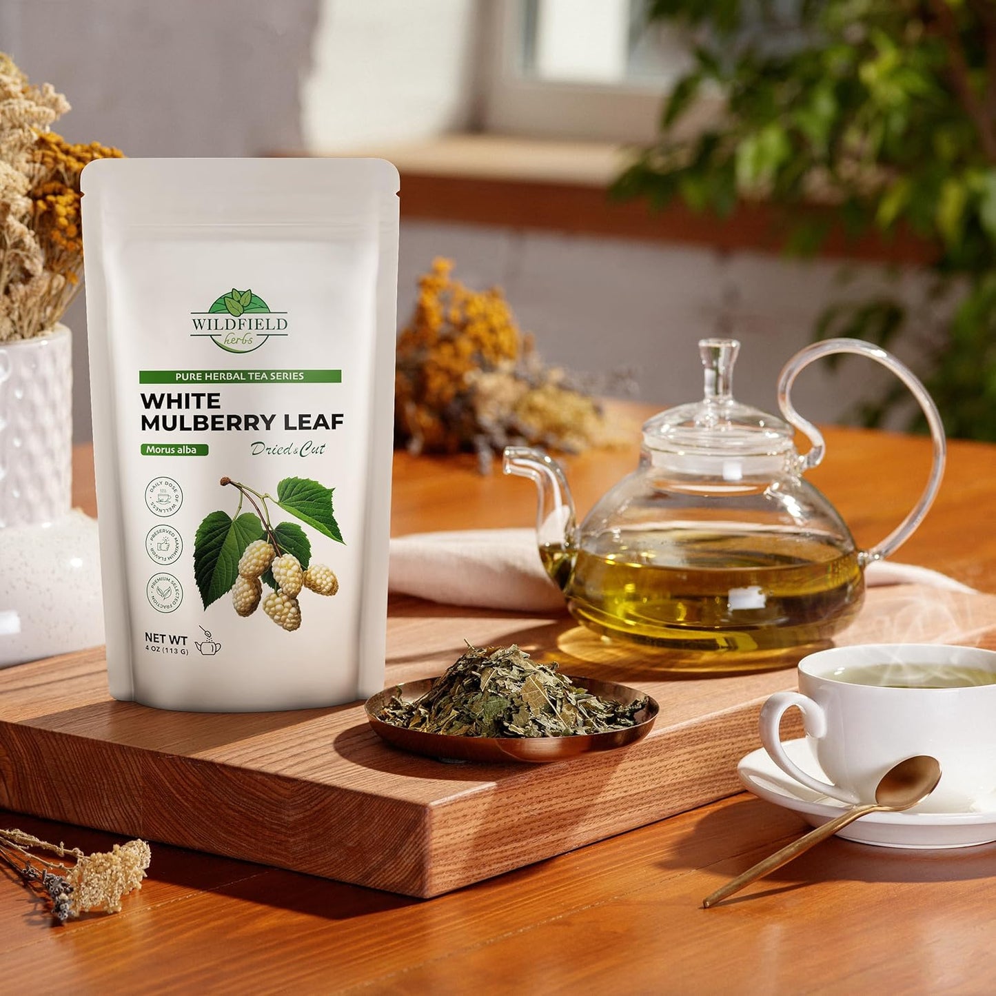 4 oz. White Mulberry Tea Mulberry Leaf Herbal Tea (Morus Alba) - 113g Herb Hoja De Morera