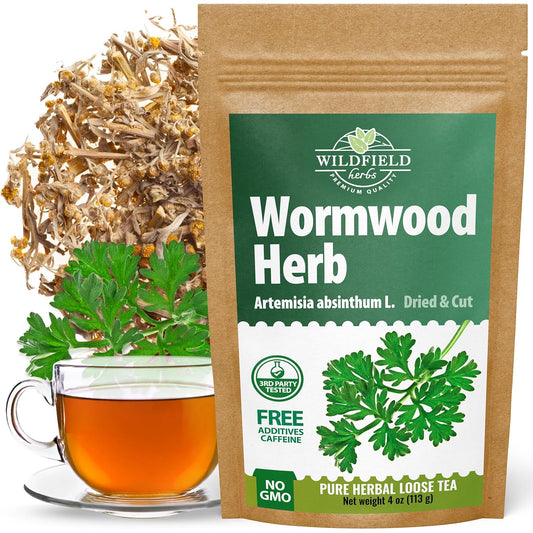 4 oz. Wormwood Tea Wormwood Herb Dried Herb Tea (Artemisia Absinthium) - 113 g Dry Wood Worm Artemisiae Absinthii Herba Artemisa Ajenjo