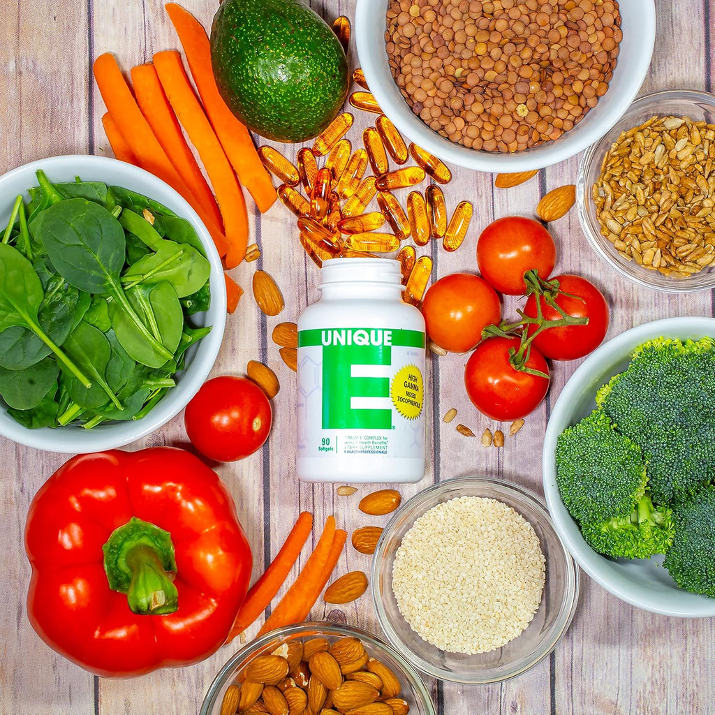 UNIQUE E A.C. Grace Company, Mixed Tocopherols Concentrate Softgels, 90 Count